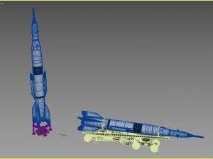 r-2a scientifical rocket Modelo 3D