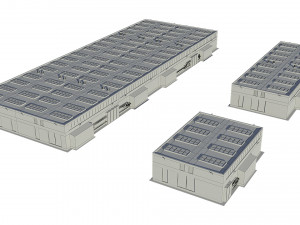 industrial buildings model pack 3D मॉडल