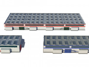 industrial buildings model pack 3D मॉडल