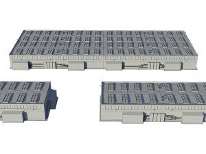 industrial buildings model pack 3D मॉडल