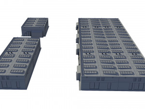 industrial buildings model pack 3D मॉडल
