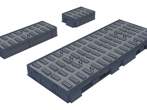 industrial buildings model pack 3D मॉडल