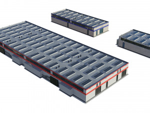 industrial buildings model pack 3D मॉडल