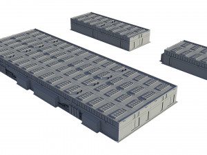 industrial buildings model pack 3D मॉडल