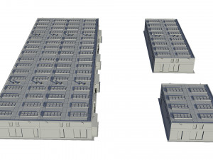 industrial buildings model pack 3D मॉडल