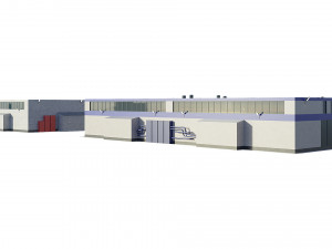 industrial buildings model pack 3D मॉडल