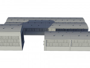 industrial buildings model pack 3D Model