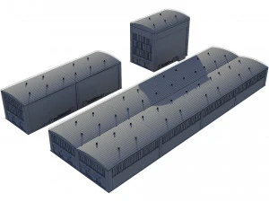 industrial buildings model pack 3D Model