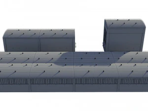 industrial buildings model pack 3D Model