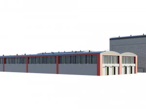 industrial buildings model pack 3D Model