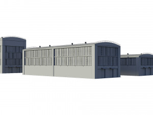 industrial buildings model pack 3D Model