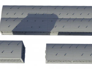industrial buildings model pack 3D Model