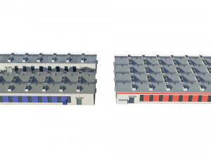 industrial buildings model pack 3D Model