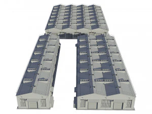 industrial buildings model pack 3D Model