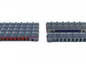 industrial buildings model pack 3D Model