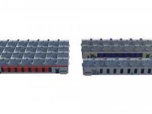 industrial buildings model pack 3D Model