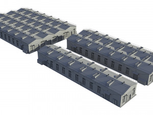 industrial buildings model pack 3D Model