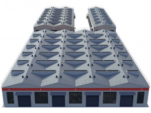 industrial buildings model pack 3D Model