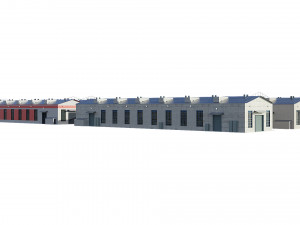 industrial buildings model pack 3D Model