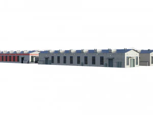 industrial buildings model pack 3D Model