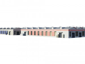 industrial buildings model pack 3D Model