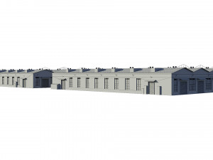 industrial buildings model pack 3D Model
