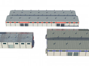 industrial buildings model pack 3D Модель
