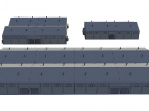 industrial buildings model pack 3D Модель