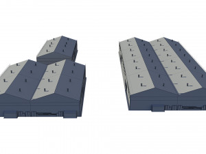 industrial buildings model pack 3D Модель