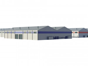 industrial buildings model pack 3D Модель