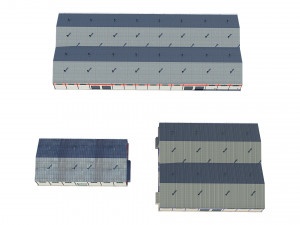 industrial buildings model pack 3D Модель