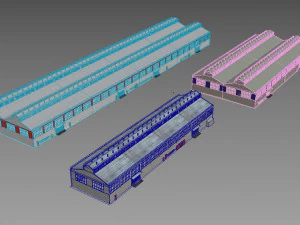 industrial buildings model pack 3D Model