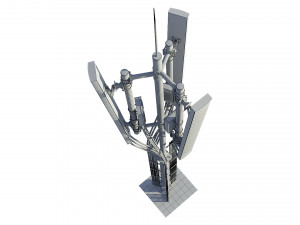 telecommunication tower Model 3D