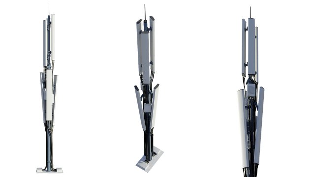 telecommunication tower Modelo 3D .c4d .max .obj .3ds .fbx .stl .blend 