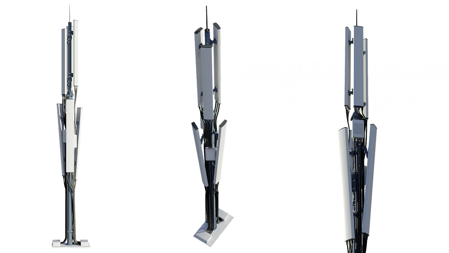 telecommunication tower 3D Model .c4d .max .obj .3ds .fbx .stl .blend 