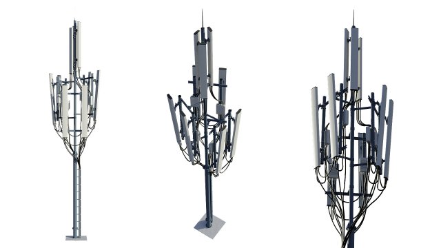 telecommunication tower Modelo 3D .c4d .max .obj .3ds .fbx .stl .blend 