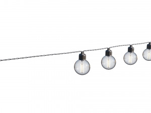 string lights edison lamps 3D-Modell