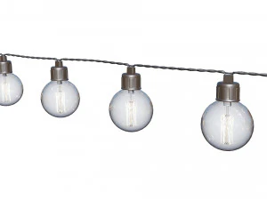 string lights edison lamps 3D Model