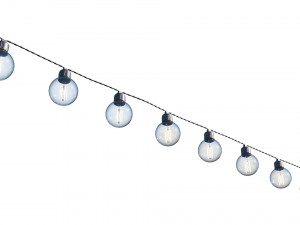 string lights edison lamps 3D-Modell