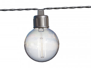 string lights edison lamps 3D-Modell
