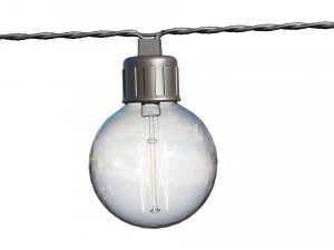 string lights edison lamps 3D Model