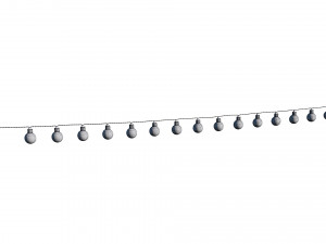 string lights edison lamps 3D-Modell