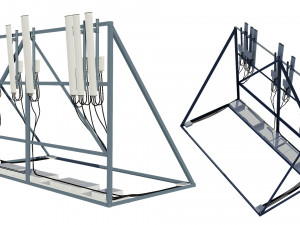 rooftop telecommunication antenna 3D Model