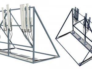 &ccedil;atı telekom&uuml;nikasyon anteni 3D Model