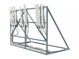 rooftop telecommunication antenna 3D Model