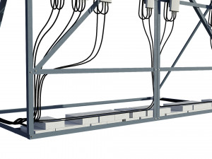 rooftop telecommunication antenna 3D Model