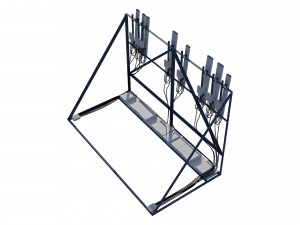rooftop telecommunication antenna 3D Model