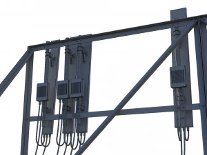 rooftop telecommunication antenna 3D Model