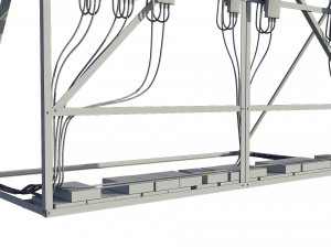 rooftop telecommunication antenna 3D Model