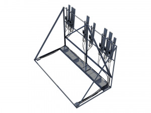 rooftop telecommunication antenna 3D Model